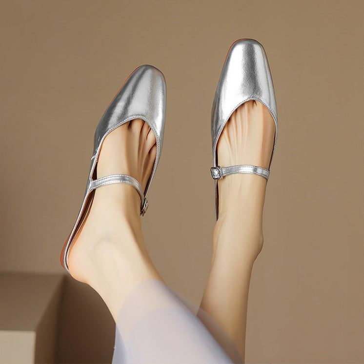 Amini Genuine Leather Mules