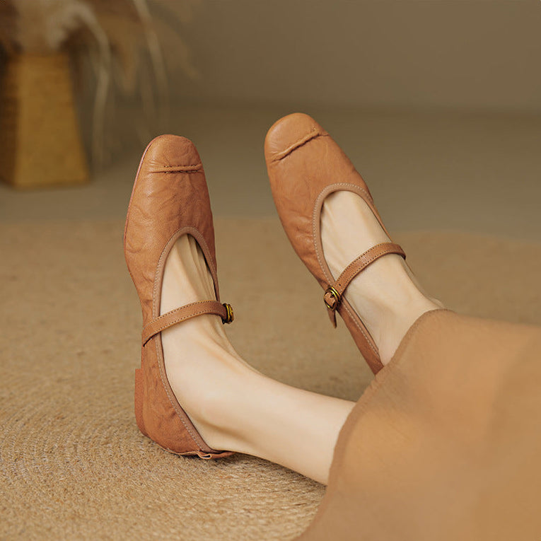 Wani Leather Flats