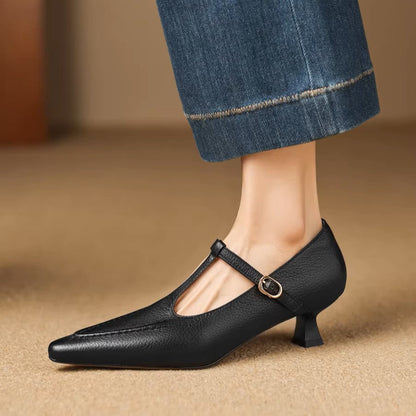 Tirea Genuine Leather Heels