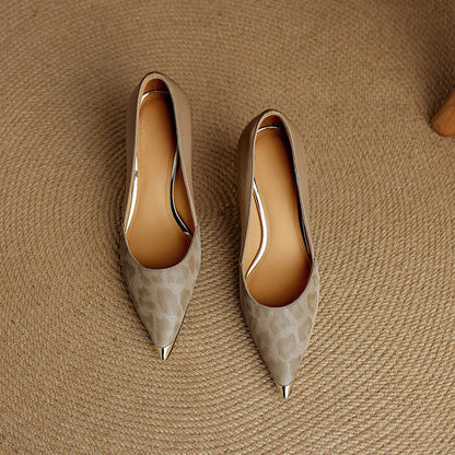Clair Genuine Leather Heels