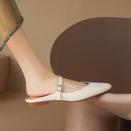 Amini Genuine Leather Mules