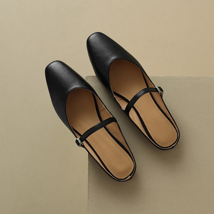 Amini Genuine Leather Mules