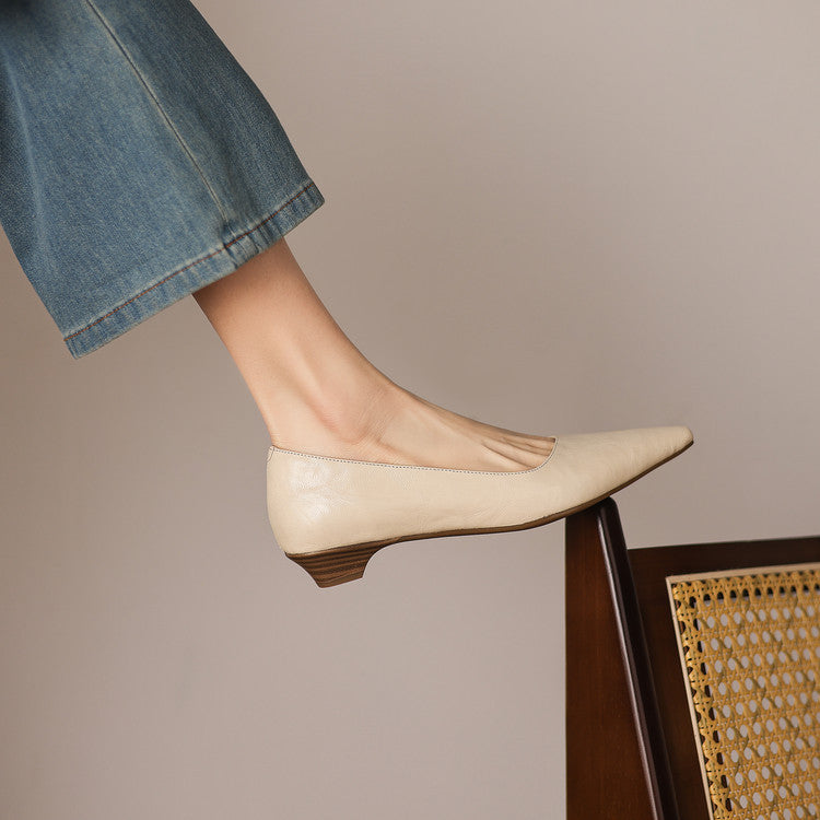 Brisa Genuine Leather Pumps