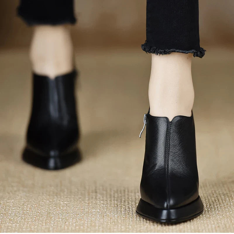 Anita Leather Heels