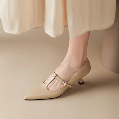 Rabeca Genuine Leather Heels