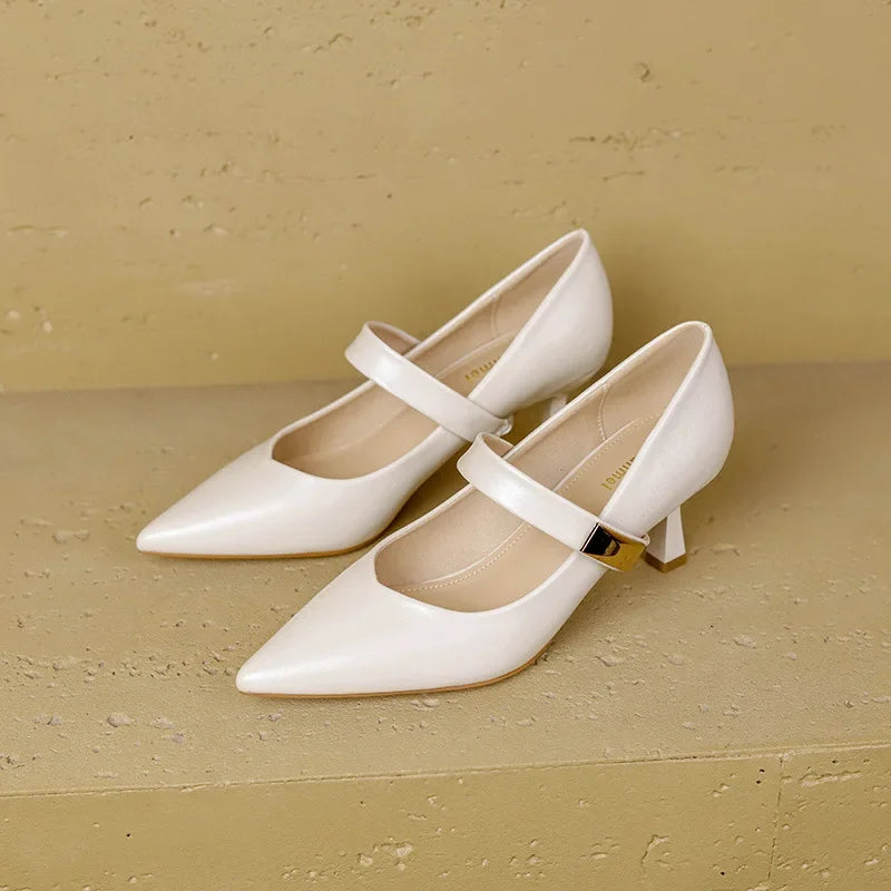 Melta Genuine Leather Heels