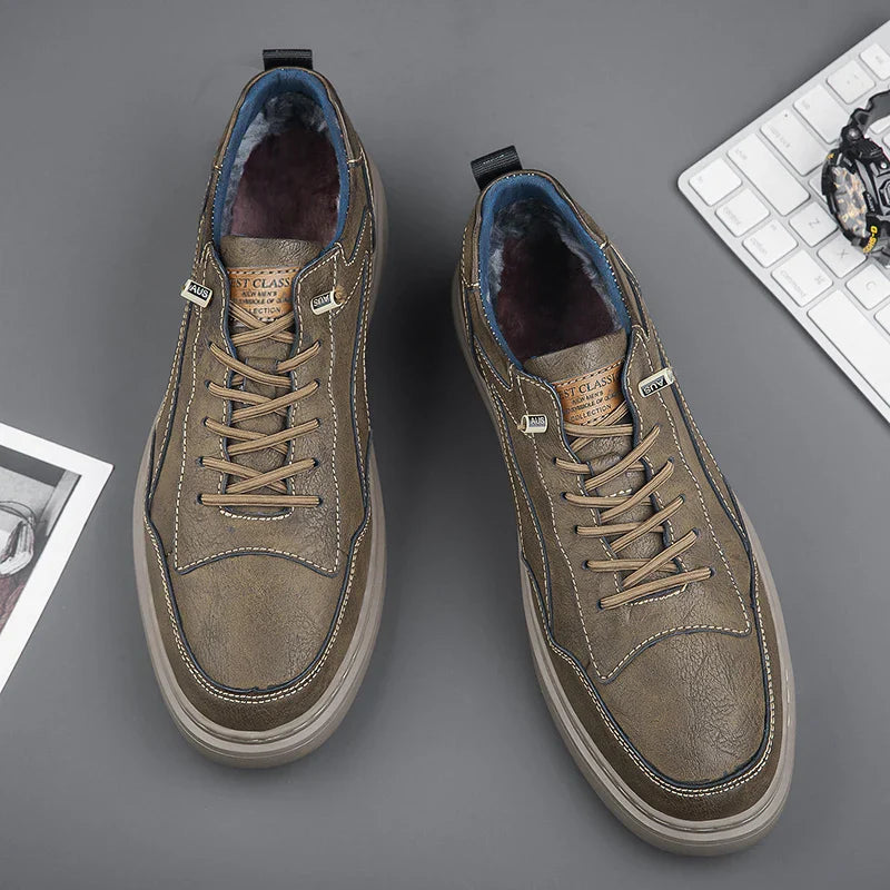 Roux Genuine Leather Sneakers